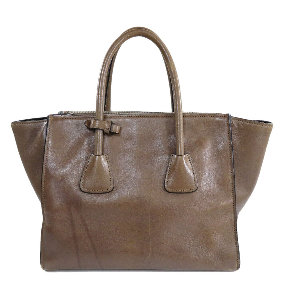 Prada Motif Logo Calfskin Bag Tote